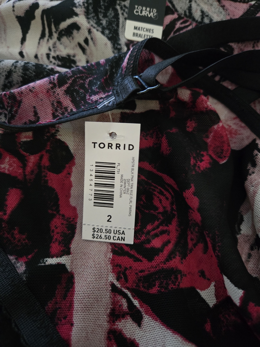 Torrid Floral Cage Back Hipster Pantie - Picture 2 of 5